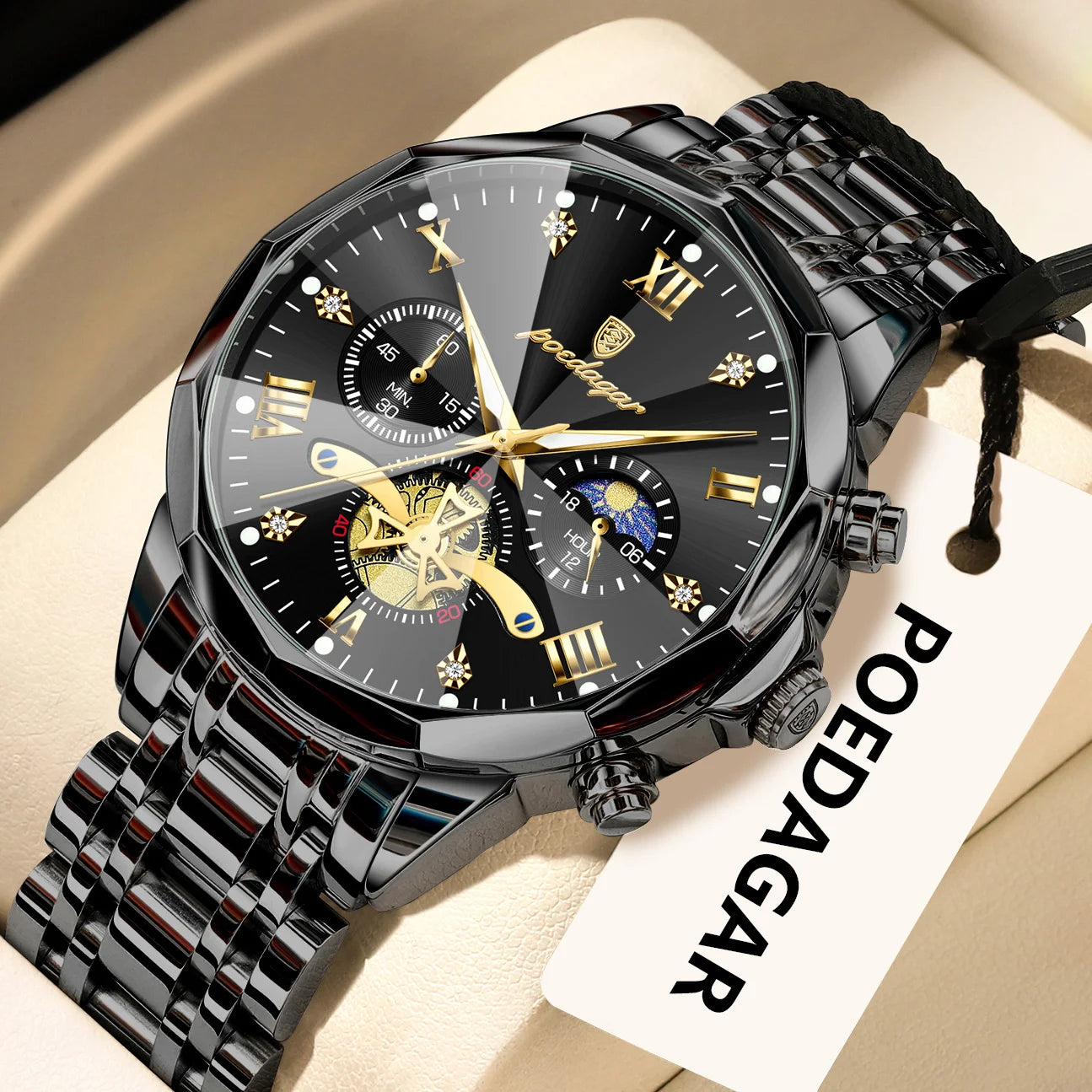 Luxury waterproof watch for men