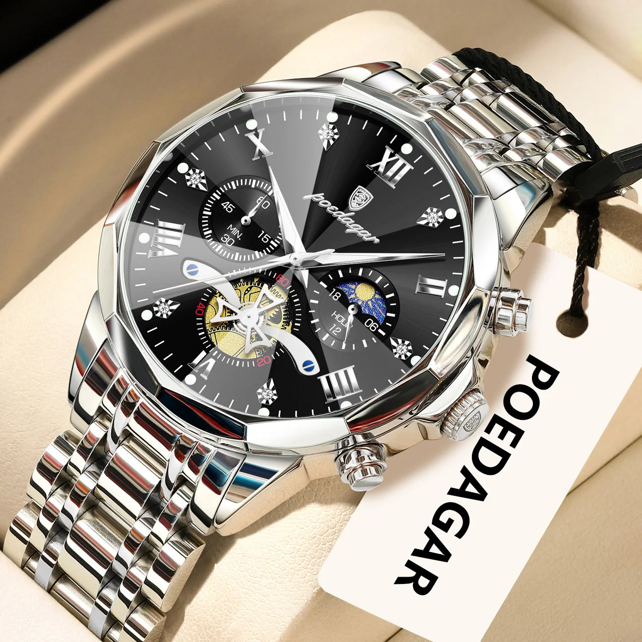 Luxury waterproof watch for men