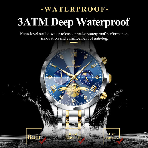 Luxury waterproof watch for men