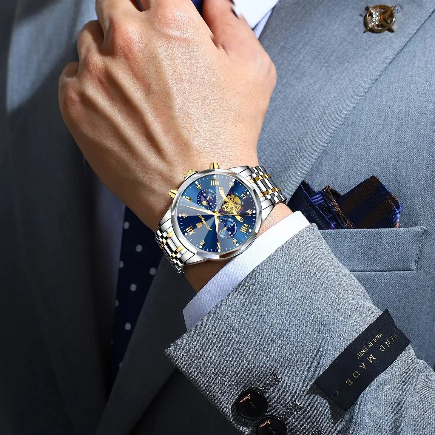 Luxury waterproof watch for men