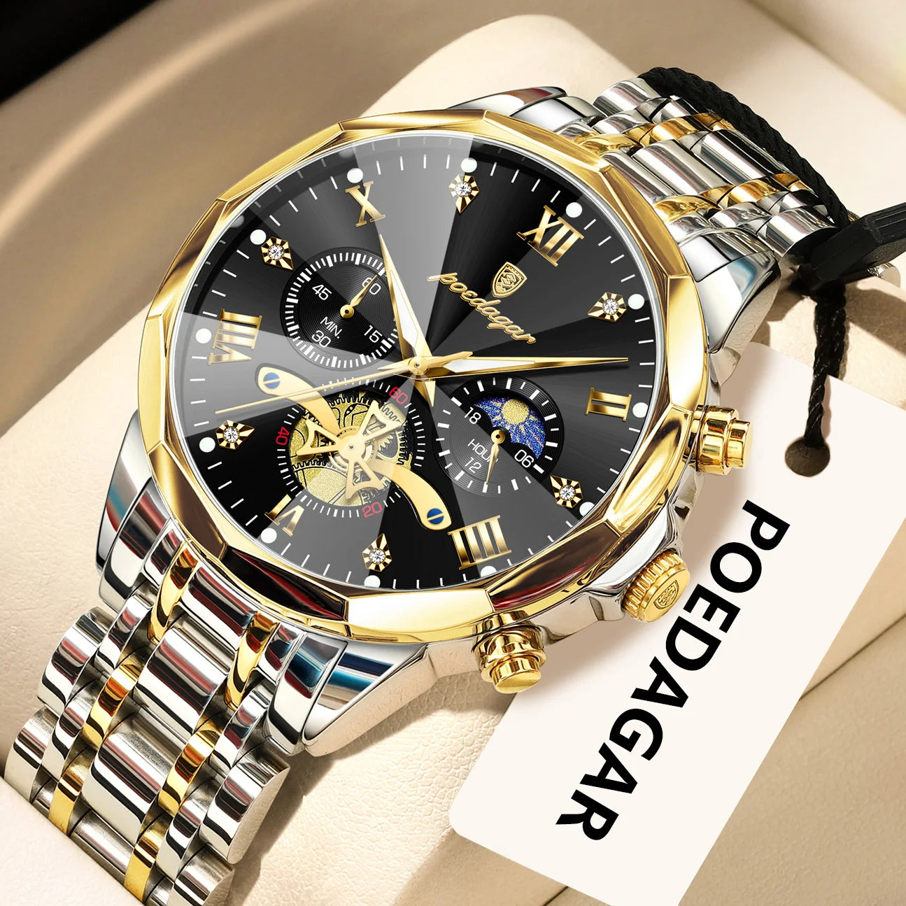 Luxury waterproof watch for men